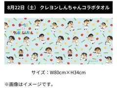 福岡ソフトバンクホークス クレヨンしんちゃん コラボ タオル