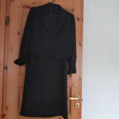 ブラックワンピーススーツ 　ジャケット付き　13号