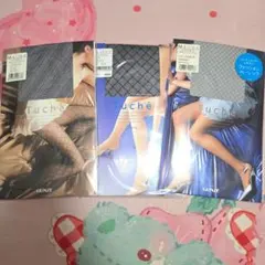 Tuché M-L 柄タイツ 3点セット