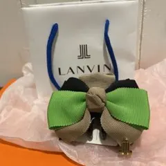新品　LANVIN on Bleu リボン型ヘアクリップ　定価5,000円