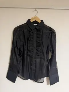 PUTUMAYO フリルブラウス 黒 タイ欠品 - メルカリ