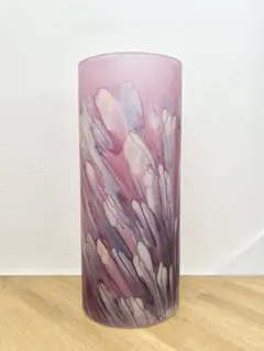 ジャパン ヴィンテージ ガラス ベース グラデーション 花器 花瓶