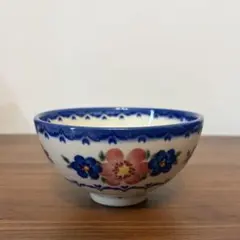 ポーランド食器ポーリッシュポタリー_コーヒー豆柄 ボウル どんぶり