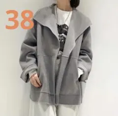 Plage ハミルトン　ハーフコート グレー 38 Plage - Plage 即完売 ハミルトンハーフコートの通販 by セール's shop