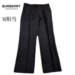 BURBERRY 黒 グレー　スラックス　ストレートパンツ M相当のサムネイル