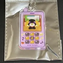 お茶犬 ガラケー型アクリルキーホルダー ロン
