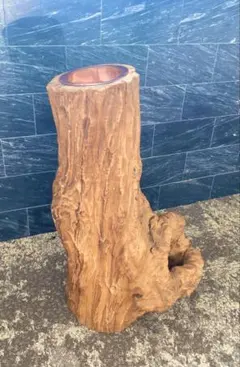 天然木 無垢材 灰皿 オブジェ｜一点物｜大型｜インテリア｜ヴィンテージ調