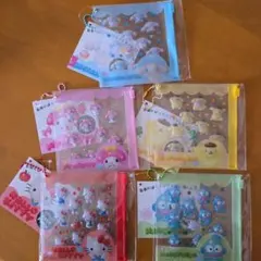 正規品　サンリオ　プチパーツ　デコパーツ　チェーン付きファスナーケース