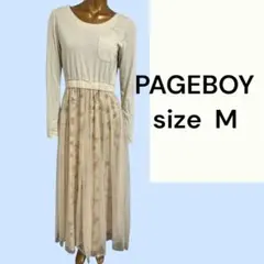 No.45 (☆)PAGEBOY チュールフラワーワンピース