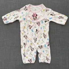 ミニーマウス　プーさん　長袖　ベビー服　ツーウェイオール