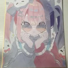 色紙 アナログイラスト 手描き オリジナルキャラクター