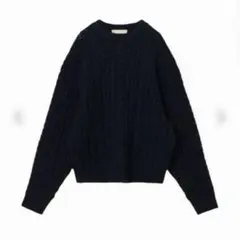 NKNIT ネイビー ケーブルニットセーター - メルカリ
