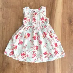 セラフ　ノースリーブワンピース　花柄　夏服