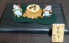 たぬき木製看板　ふ菓子　アンティーク　昭和レトロ たぬき木製看板 ふ菓子 アンティーク 昭和レトロ - メルカリ