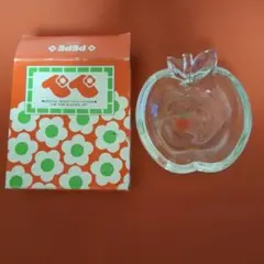 SOGA GLASS ぺぺあれこれ リンゴ ガラス皿　美品のサムネイル