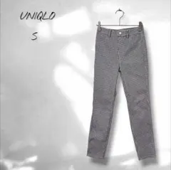 【ユニクロ】ウルトラストレッチハイライズプリントクロップドレギンスパンツ S