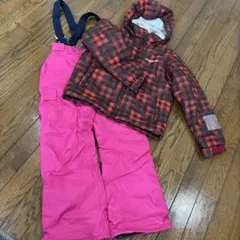 美品！SNOW CARVING ！スノボウェア！140！女の子　ピンク赤！