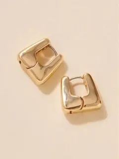 SNIDEL スナイデル プランプメタルピアス GLD