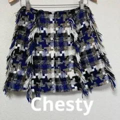 Chesty チェスティ　チェック　ツイード　スカート
