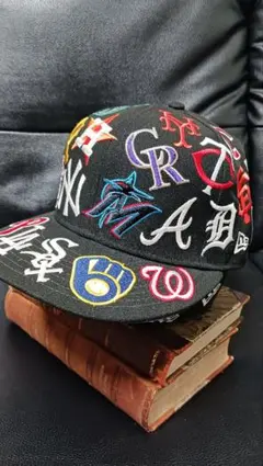 NEW ERA限定品 9FIFTY MLBロゴ刺繍 スナップバックキャップ
