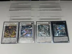 遊戯王カード　レッドデーモンズ、ドリルウォリアー、メンタルオーバーデーモン