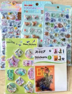 5枚　ウォーターシールセット　ディズニー　ズートピア　まとめ売り