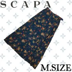 g36〚SCAPA スキャパ〛 花柄 フレア巻スカート Mサイズのサムネイル