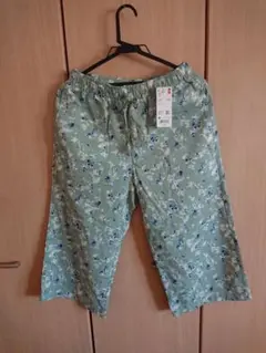UNIQLO 花柄 Mサイズ 53 Greenコットンリラコ新品未使用