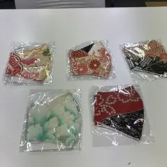 和柄 布マスク 5枚セットのサムネイル