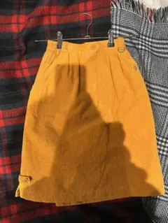 レトロ コーデュロイスカート タイト　Christian Dior SPORTS