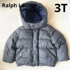 ラルフローレン フード付き ダウンコート ダウンジャケット 3T 100 美品