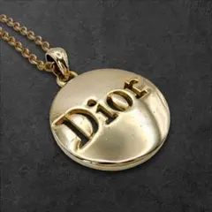 Dior ヴィンテージ ネックレス サークルロゴ ゴールド