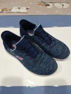 【78】SKECHERS ネイビー スニーカー