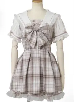 リズリサ LIZLISA チェックセーラーセットアップ