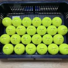 Titleist ゴルフボール イエロー ロストボール 24球