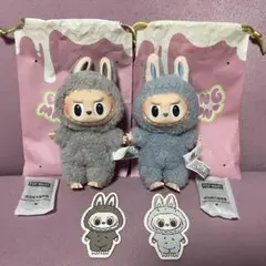 正規品　popmart ラブブ　マカロン　ブルー　グレー　まとめ売り