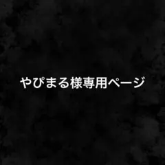 やぴまる様専用ページ