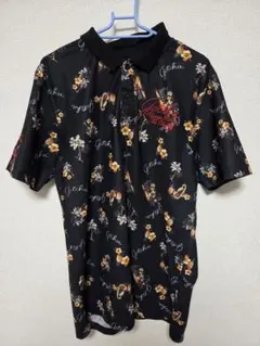 GOTCHAGOLF ガッチャ　ゴルフ　花柄ポロシャツ XLのサムネイル