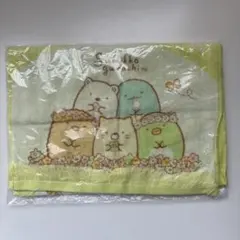 ★新品未使用　すみっコぐらし フェイスタオル 黄緑色