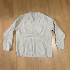 UNIQLO U リブ編み Vネック セーター XL