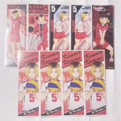 ハイキュー　孤爪研磨　シールロングステッカー　9枚　セッ