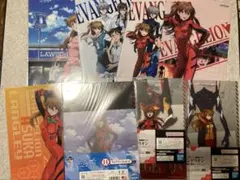 エヴァンゲリオン　アスカ　クリアファイル　8点　一番くじ　ローソン