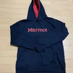 Marmot フード付きパーカー ブラック/レッドのサムネイル