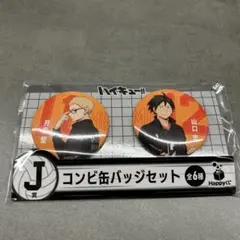 ハイキュー!! 缶バッジセット J賞 ハッピーくじ