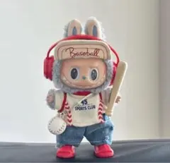 LABUBU ぬいぐるみ　コスチューム　POP MARTマカロン SET 野球