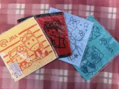 キャラクターハンドタオル4枚セット（ハローキティ）