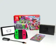 Nintendo Switch スプラトゥーン2セット + 有線LANアダプタ付