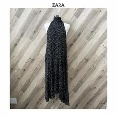 ZARA ZW COLLECTION ホルターネック ドット柄ワンピース XS - メルカリ