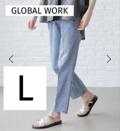 GLOBAL WORK◎GOODデニムテーパードパンツ/166175/L