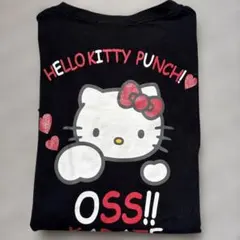 헬로키티 가라테 티셔츠 OSS!!⭐ ︎ 중고 ⭐ ︎ 블랙 사이즈 S